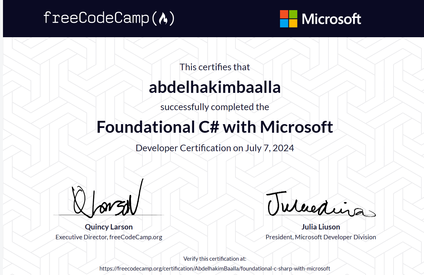 Foundational C# with Microsoft